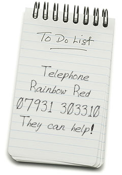 Telephone Rainbow Red – 07931 303310 – They can help!